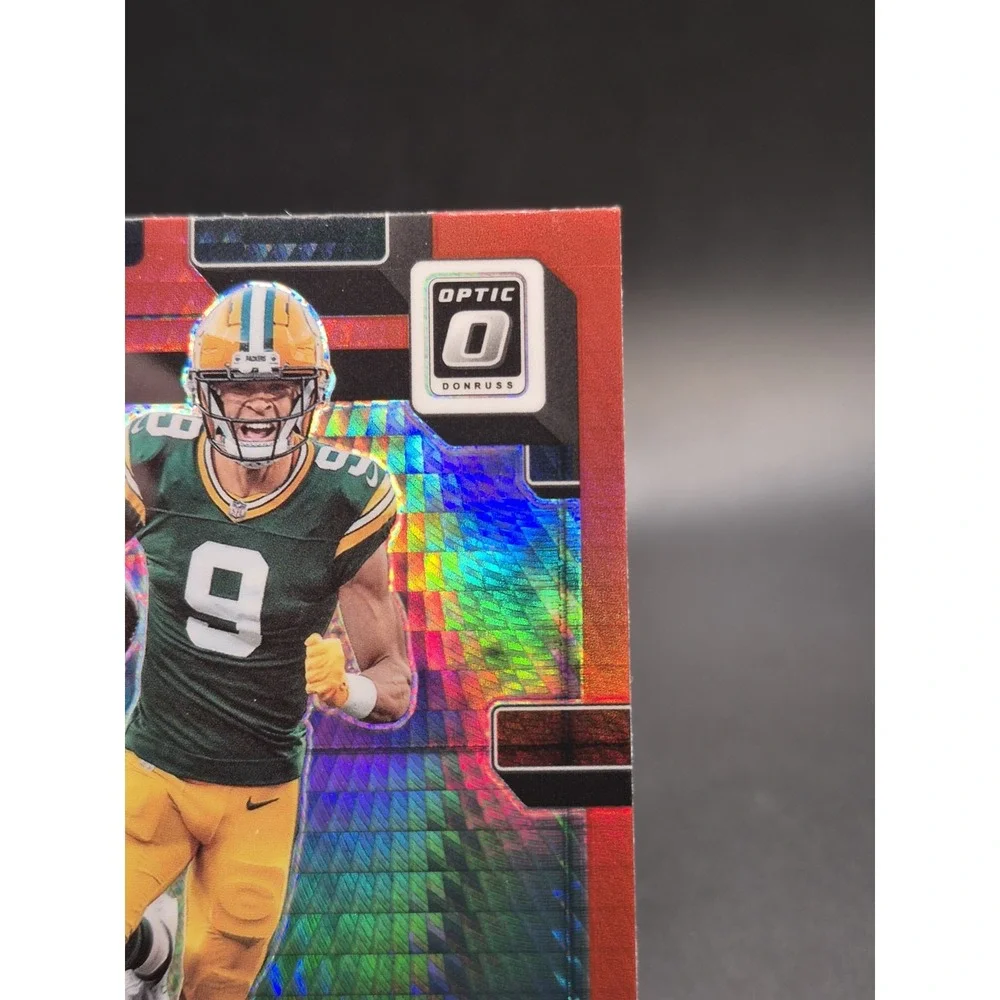 2022 Donruss Optic Christian Watson #219 Rated Rookie Red Hyper (RC) GB Packers